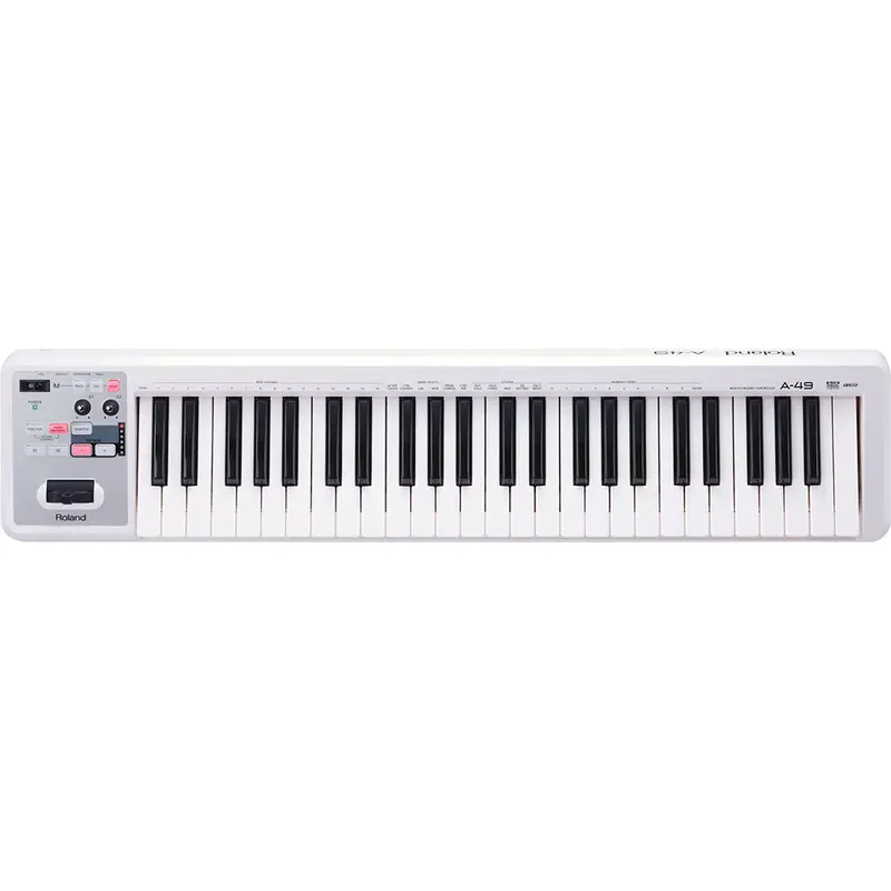 Roland A-49 Midi Keyboard Controller – Pearl White 1