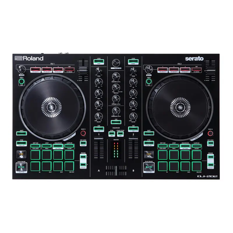 Roland Dj-202 Serato Dj Controller – 4-Deck + Built-In Drum Machine 1