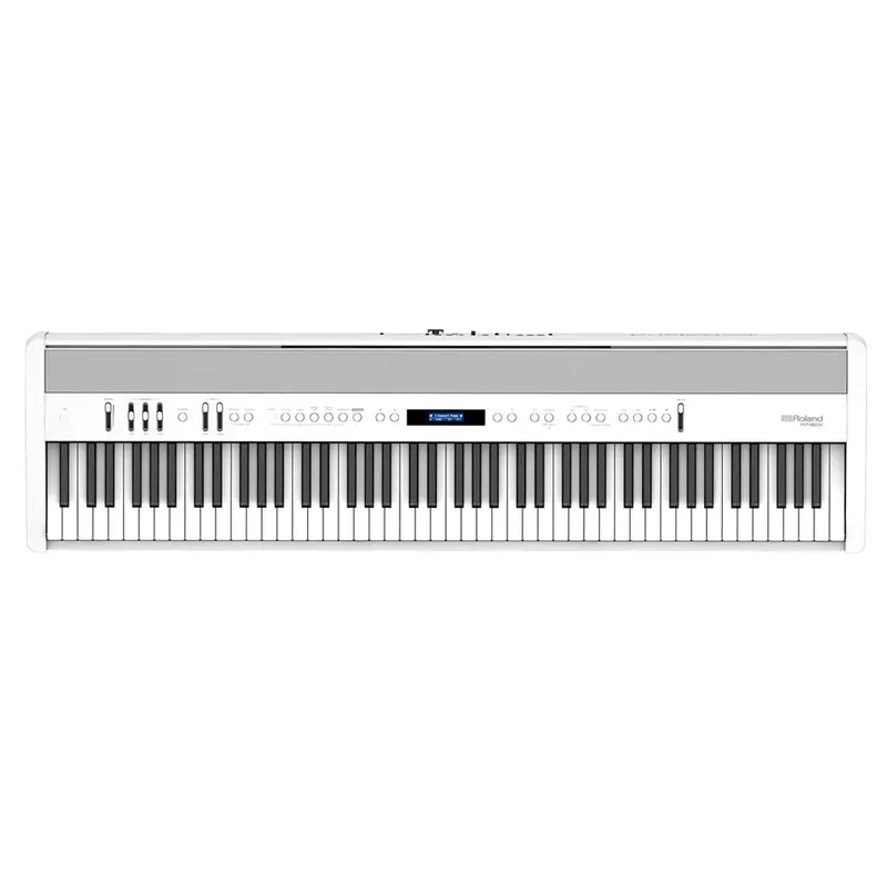 Roland Fp-60X Digital Piano White Kit – Includes Stand, Pedal, And Bench 1