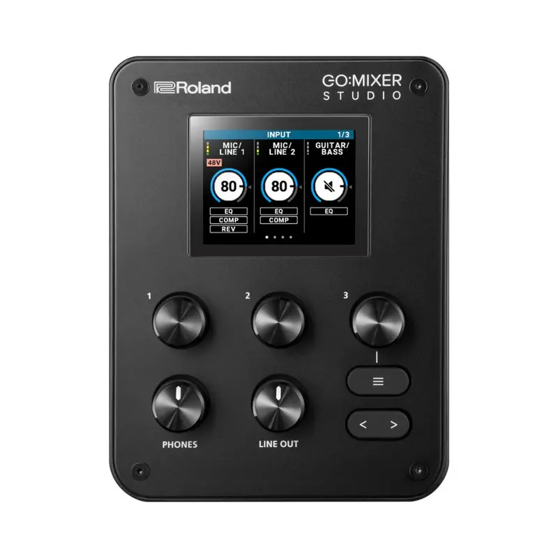 Roland Go:Mixer Studio — Portable Audio Mixer And Usb Interface For Mobile And Pc 1
