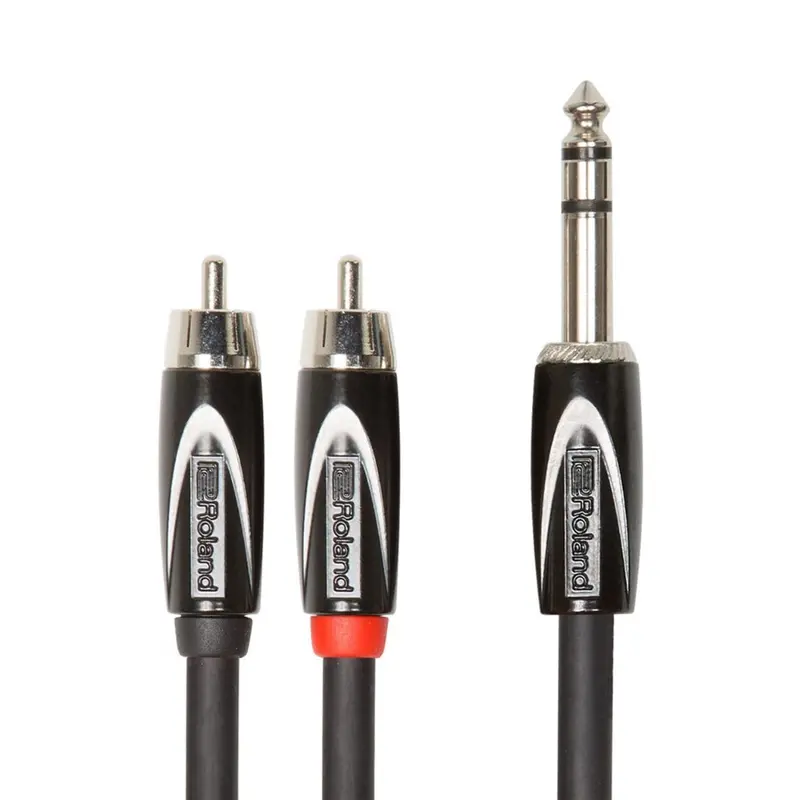 Roland Rcc-5-Tr2Rv2: 5-Foot Trs To Dual Rca Balanced Audio Cable 1