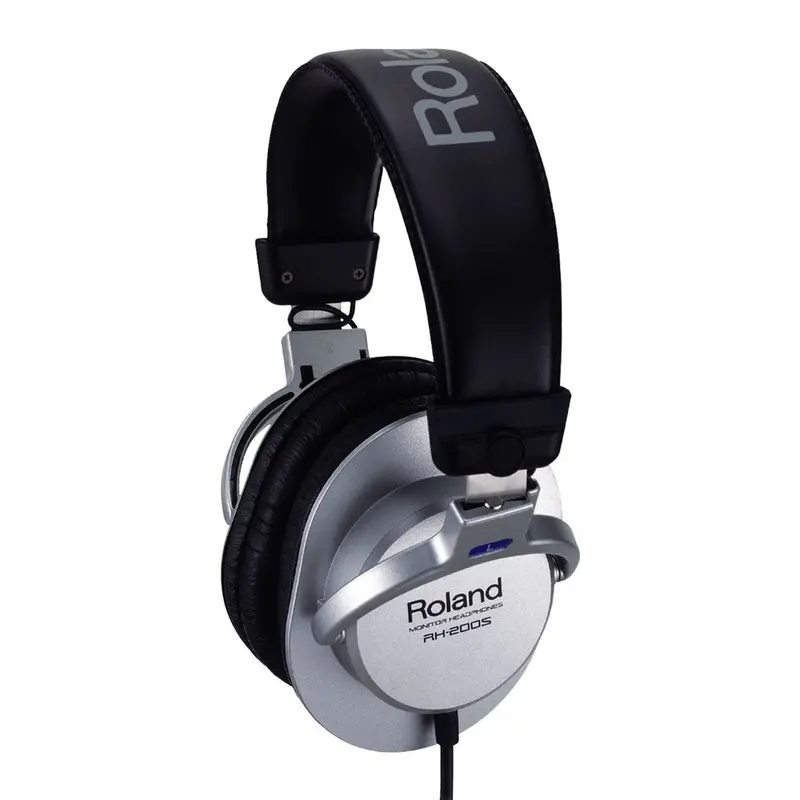 Roland Rh200 Premium Stereo Monitor Headphones – Silver Finish 1