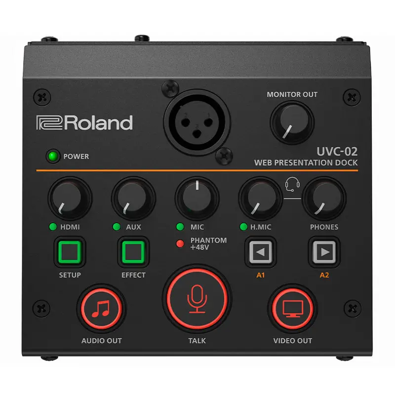 Roland Uvc02 Web Presentation Dock For Usb Cameras And Mics 1