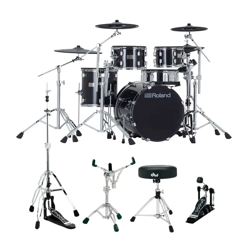 Roland Vad507S V-Drums Electronic Kit With Dw Hardware Package 1