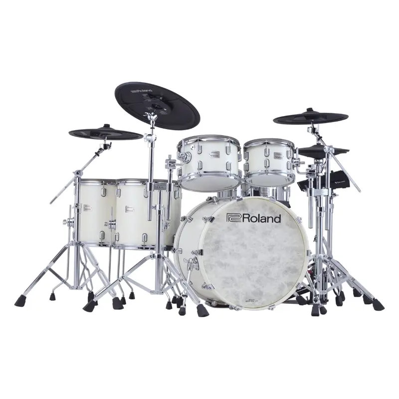 Roland Vad716Pws V-Drums Acoustic-Style Kit – Pearl White Finish 1