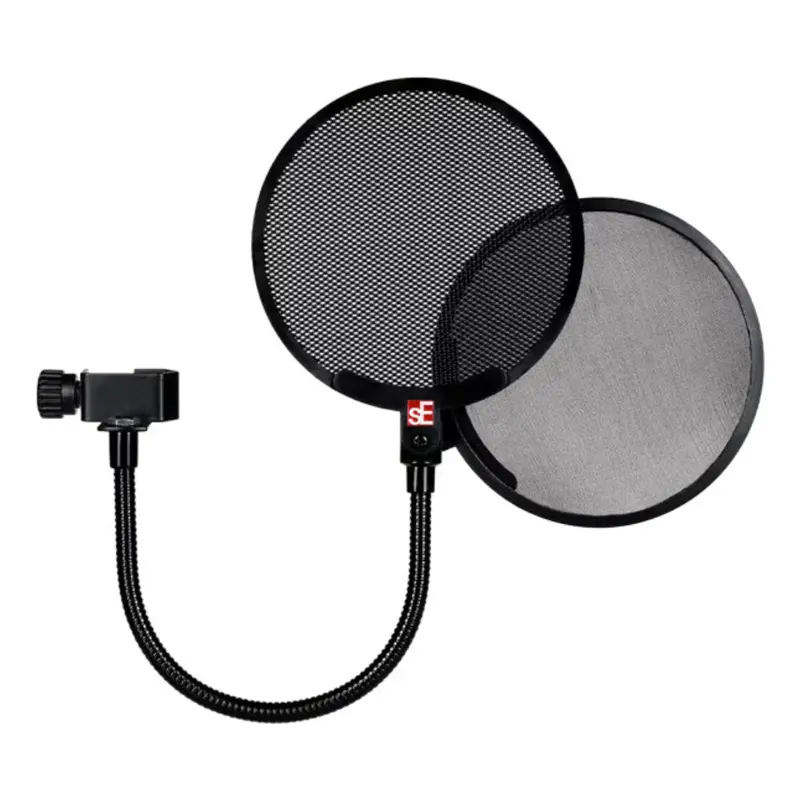 Se Electronics Dual Pro Pop Filter – Dual-Layer Metal And Fabric Construction 1