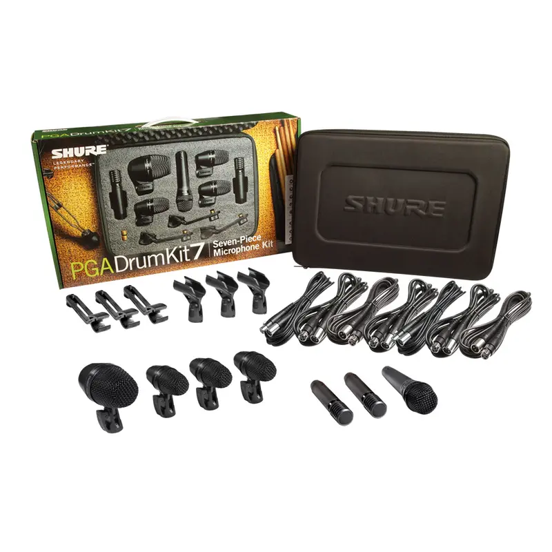 Shure Pga Drum Microphone Kit – 7-Piece Professional Percussion Package 1