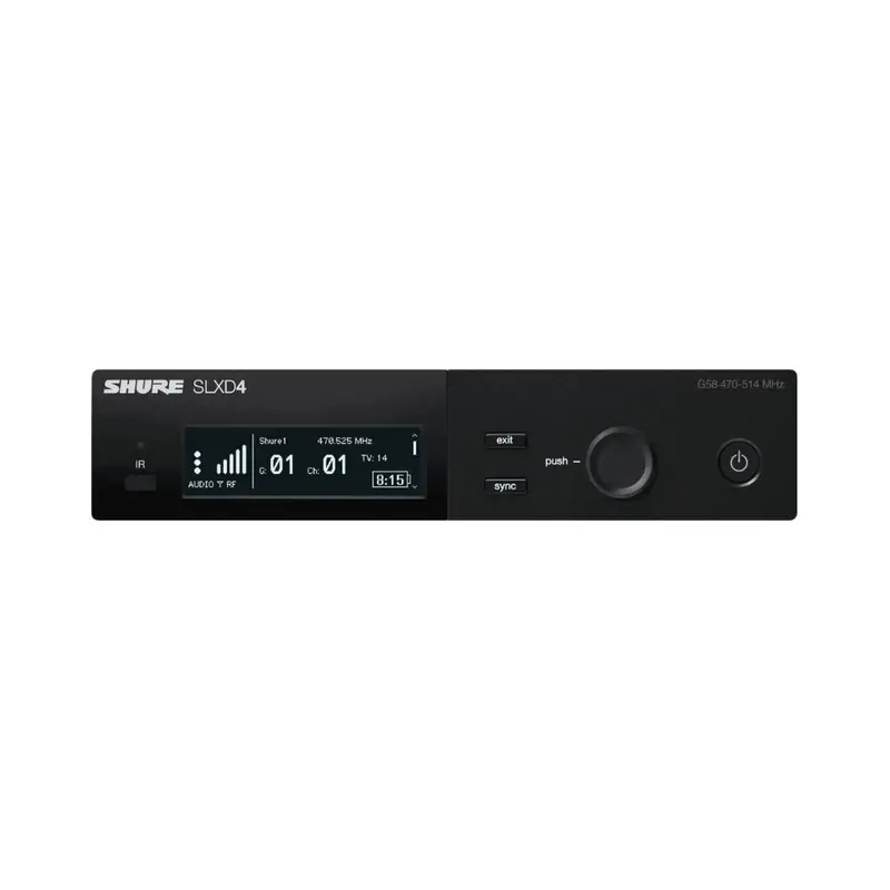 Shure Slxd4 Digital Wireless Receiver – H57 Band (520–564 Mhz) 1