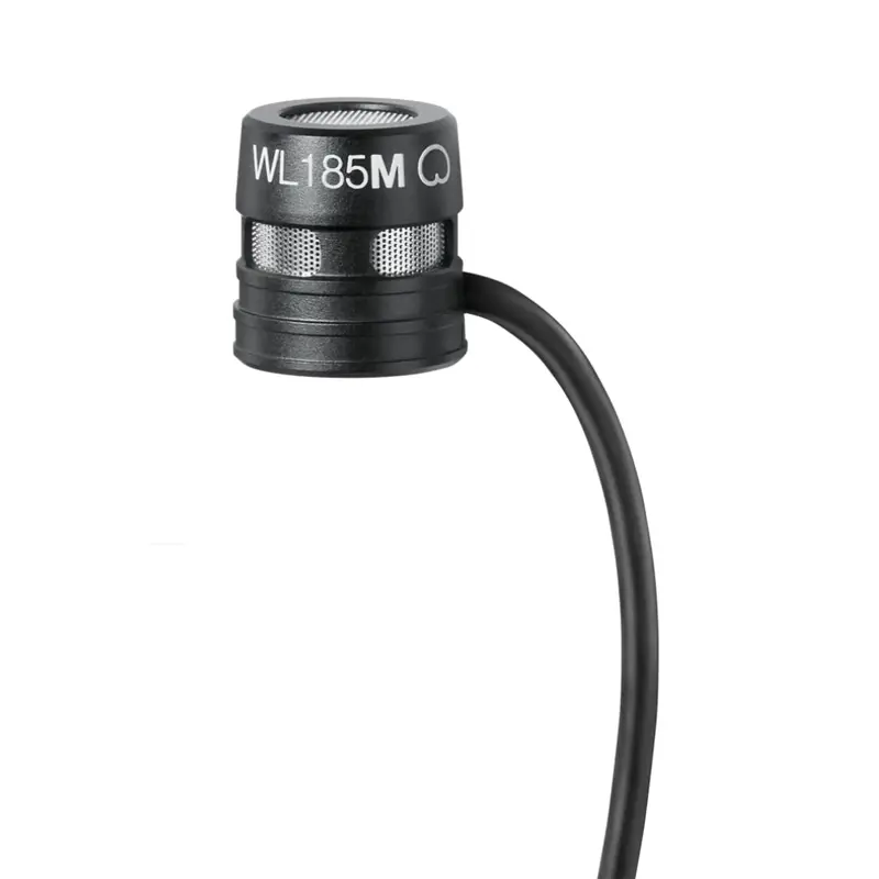 Shure Wl185M Low-Profile Cardioid Lavalier Mic – Tqg Connector, Black 1
