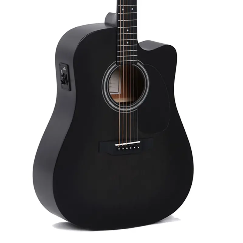 Sigma Dmce-Bkb Dreadnought Acoustic Guitar – Black Burst Finish 1