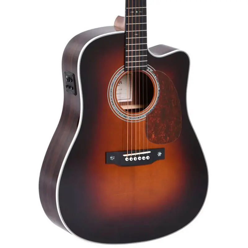 Sigma Dtc-1E-Sb Solid Spruce Top Cutaway Acoustic-Electric Guitar (Sunburst) 1