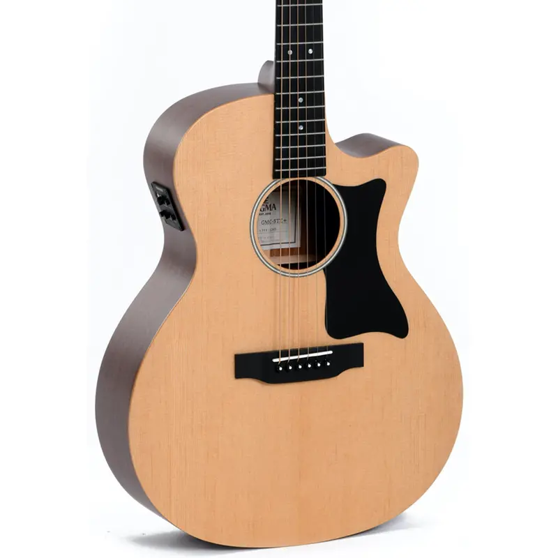Sigma Gmc-Ste Grand Om Cutaway Acoustic – Spruce Top, Mahogany Back & Sides 1