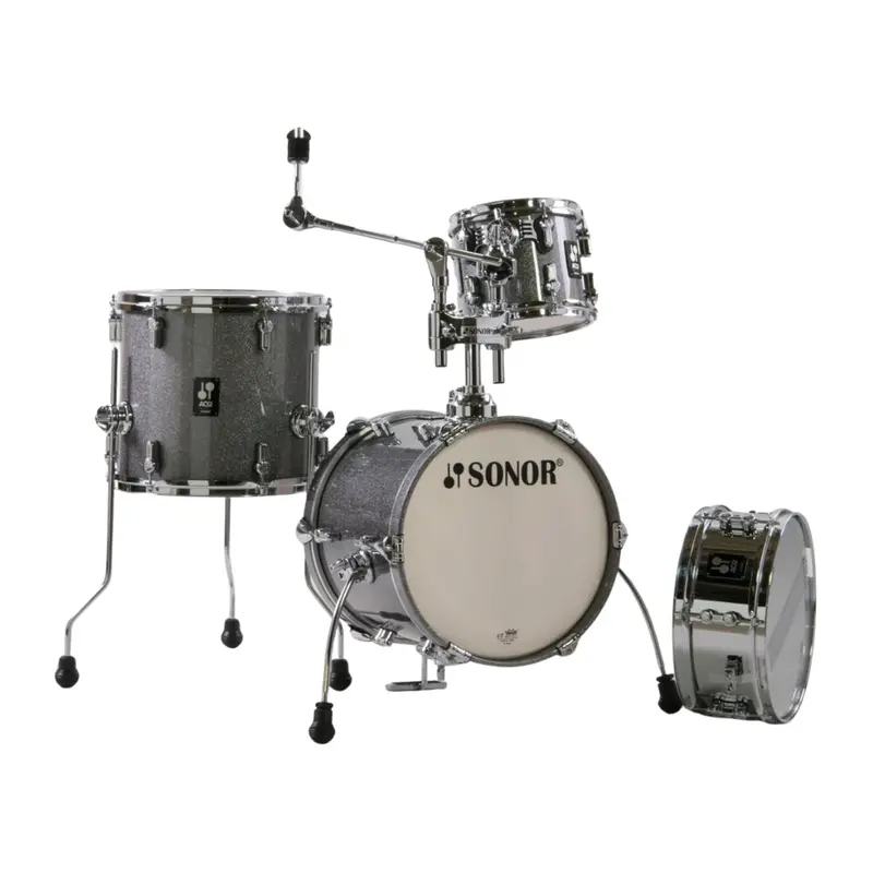 Sonor Aq2 Martini 4-Piece Shell Pack – Titanium Quartz Finish 1