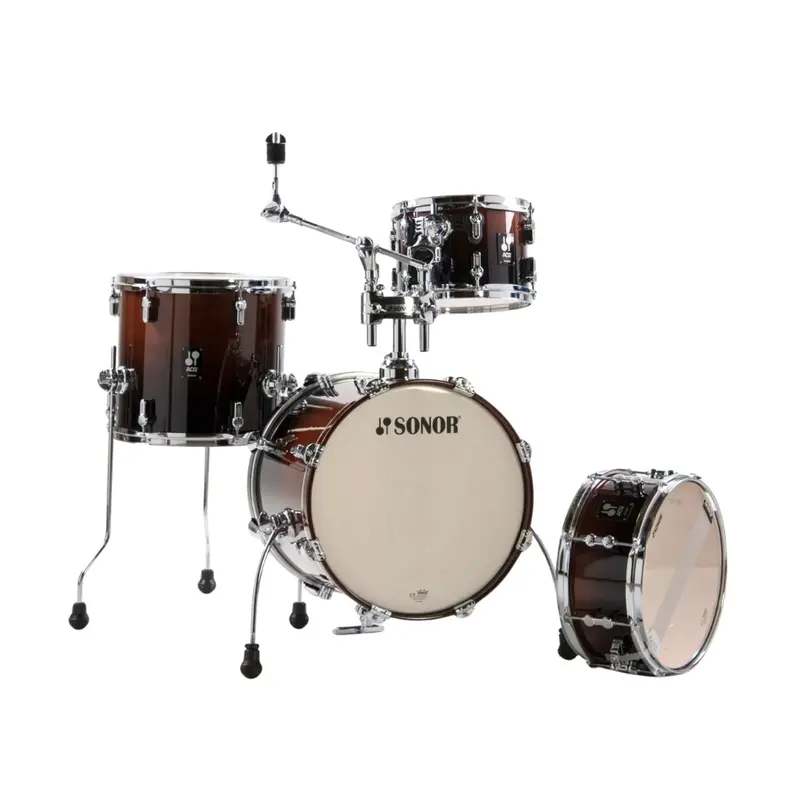 Sonor Aq2 Safari 4-Piece Shell Pack – Brown Fade Finish 1