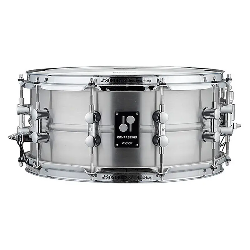 Sonor Kompressor 14X6.5-Inch Polished Aluminum Snare Drum 1