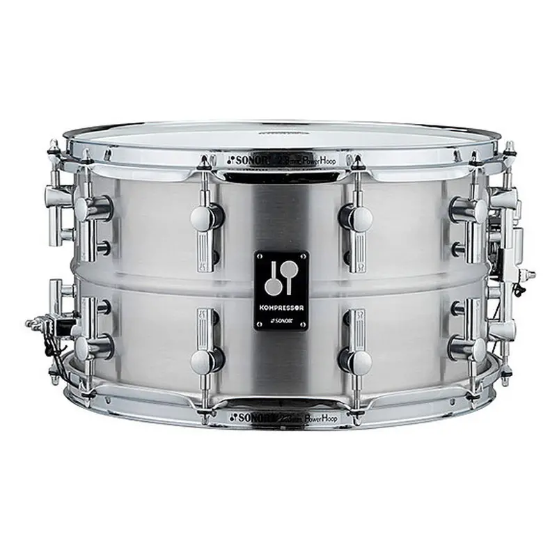 Sonor Kompressor 14X8-Inch Polished Aluminum Snare Drum 1
