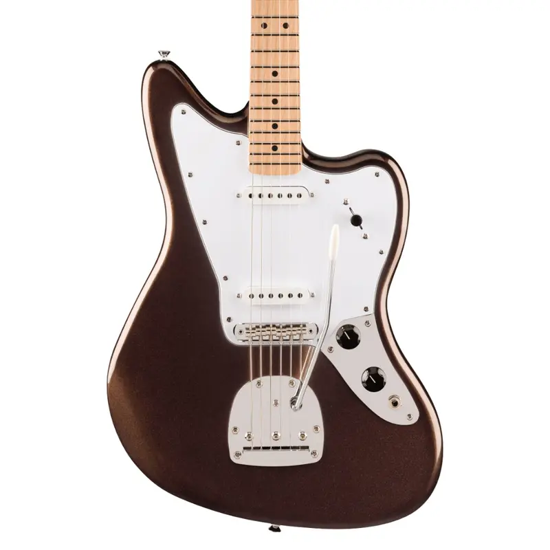 Squier Affinity Jaguar Electric Guitar With Maple Fretboard – Mystic Metallic Brown 1