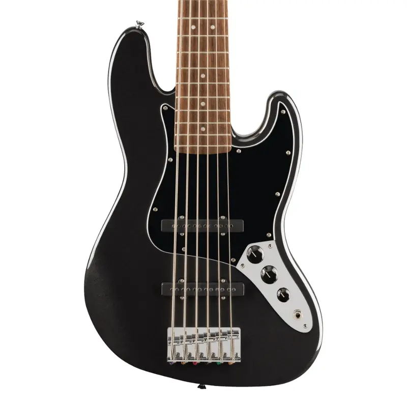 Squier Affinity Jazz Bass Vi – Laurel Fingerboard, Black Pickguard, Black Metallic Finish 1
