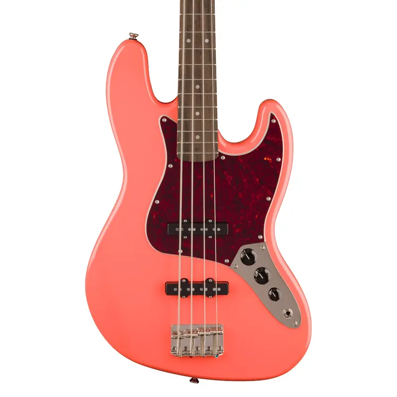 Squier Classic Vibe '60S Jazz Bass – Tahitian Coral Body, Laurel Fingerboard 1