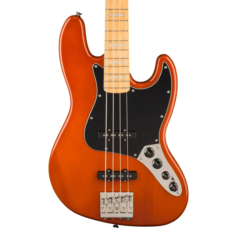 Squier Classic Vibe '70S Jazz Bass Guitar – Mocha Finish, Maple Fingerboard 1