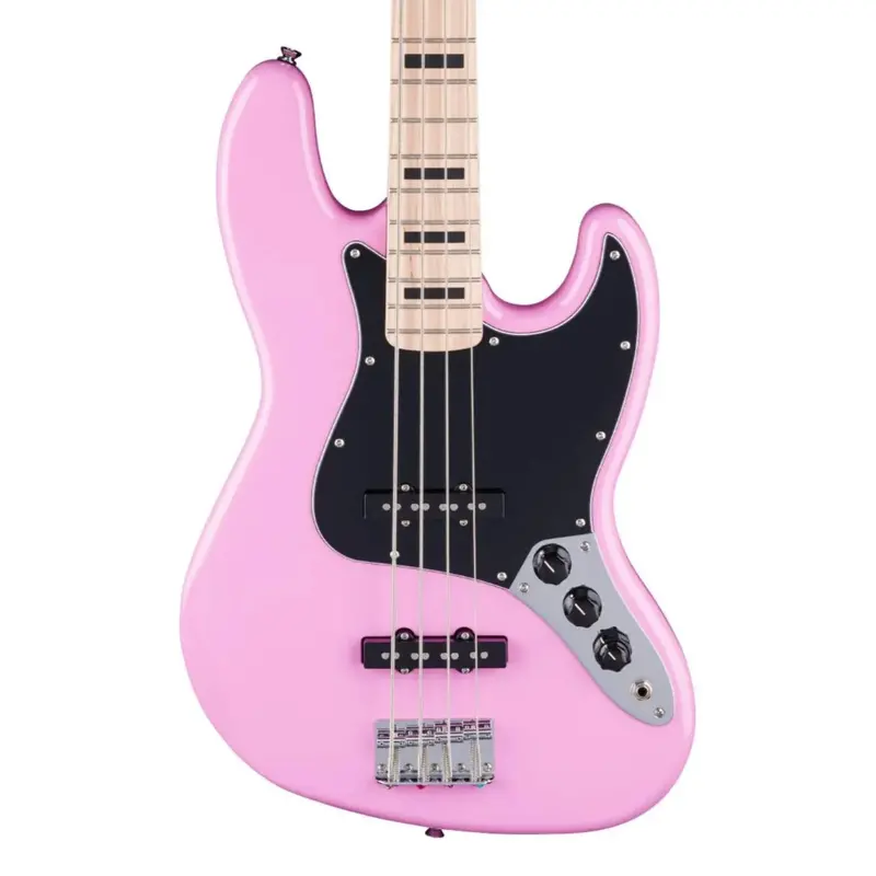 Squier Fsr Affinity Active Jazz Bass – Flash Pink Finish With Maple Fingerboard 1