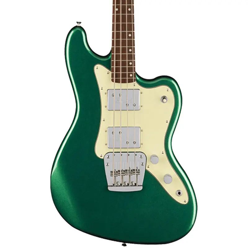 Squier Paranormal Rascal Bass Hh – Sherwood Green With Laurel Fingerboard And Mint Pickguard 1