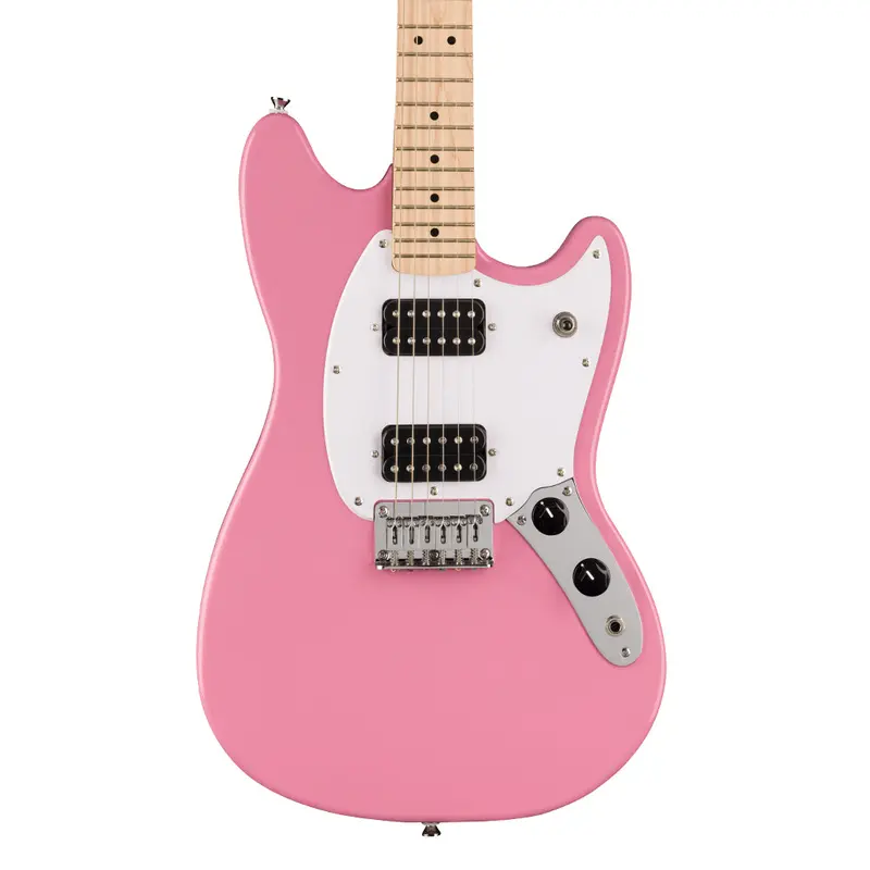 Squier Sonic Mustang Hh Electric Guitar – Flash Pink Finish 1