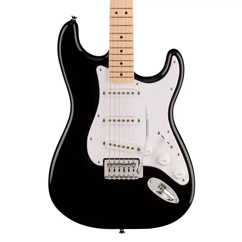 Squier Sonic Stratocaster – Classic Black Electric Guitar 1