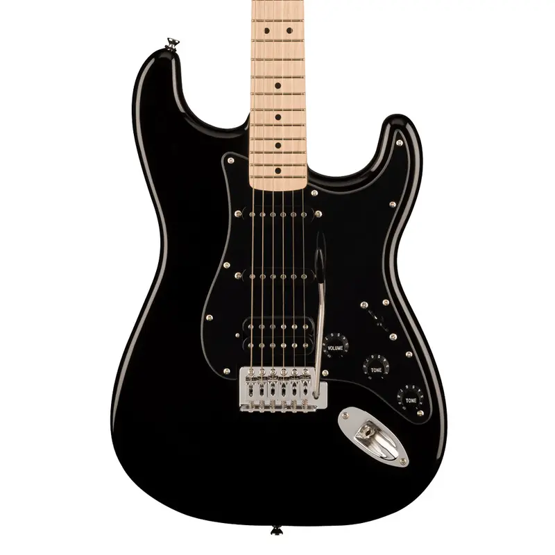 Squier Sonic Stratocaster Hss Electric Guitar – Gloss Black Finish 1