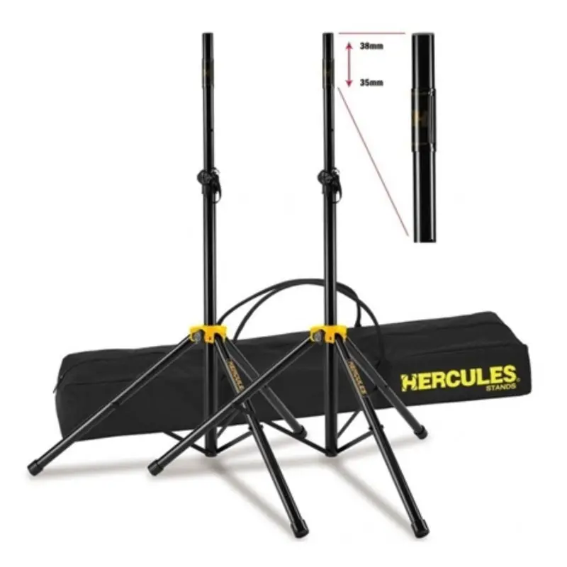 Stage Series Ss200Bb Adjustable Speaker Stands With Carry Bag (Pair) 1