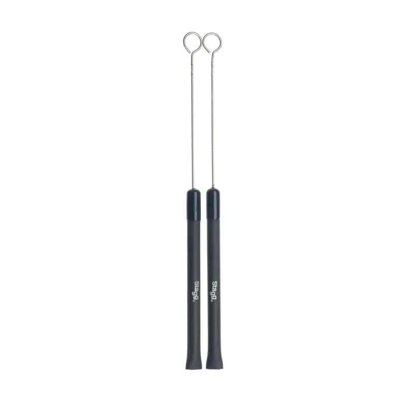 Stagg Sbru20-Rm Retractable Wire Brush – Medium Gauge With Rubberized Handles 1