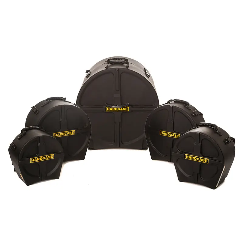 Standard Hardcase Set – Black Gig Bags For 10", 12", 14", 20" + 14" Snare 1