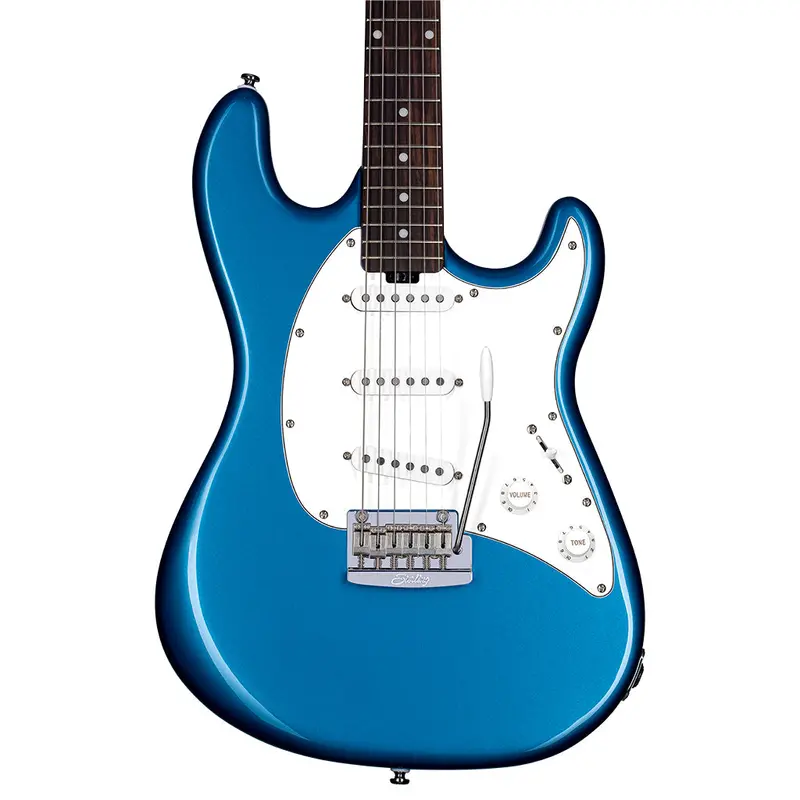 Sterling Cutlass Ct50Sss Electric Guitar In Toluca Lake Blue 1