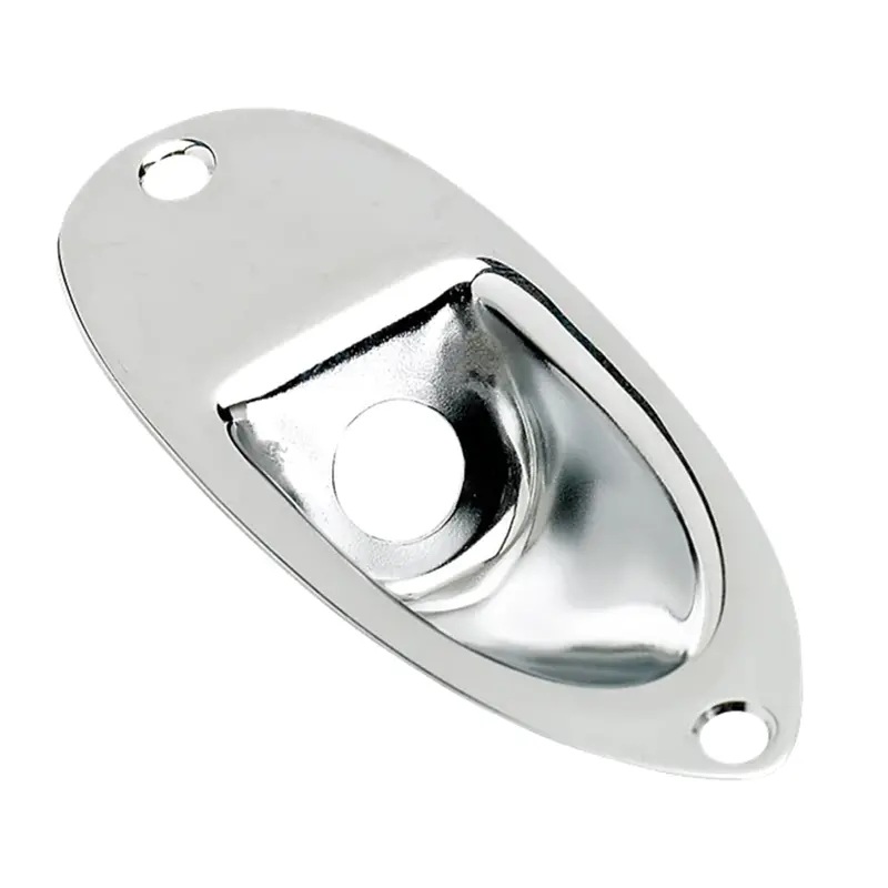 Stratocaster Input Jack Plate – Chrome Finish 1