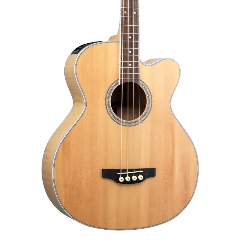 Takamine Gb72 Jumbo Acoustic-Electric Bass – Natural Finish, Full-Body Sound 1