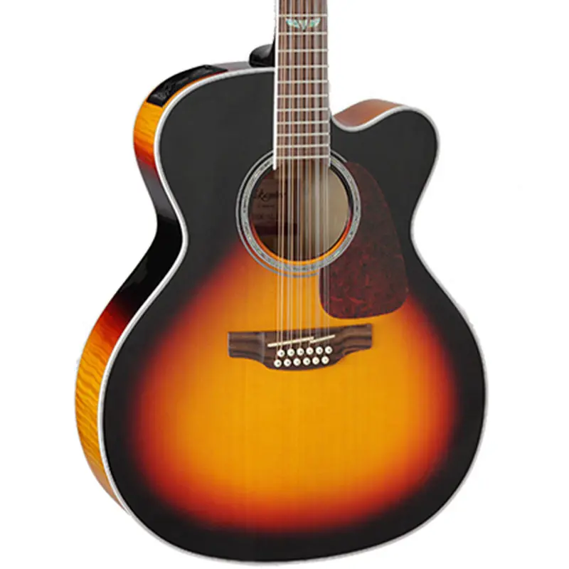 Takamine Tgj72Ce12Bsb 12-String Acoustic-Electric Jumbo Guitar – Brown Sunburst Finish 1