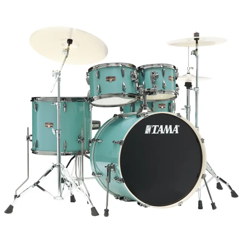 Tama Imperialstar 5-Piece Drum Kit With 22" Bass Drum – Sky Blue Mist Finish 1