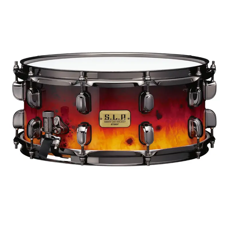 Tama S.L.P. G-Kapur 14"X6" Snare Drum – Amber Sunset Fade Finish 1