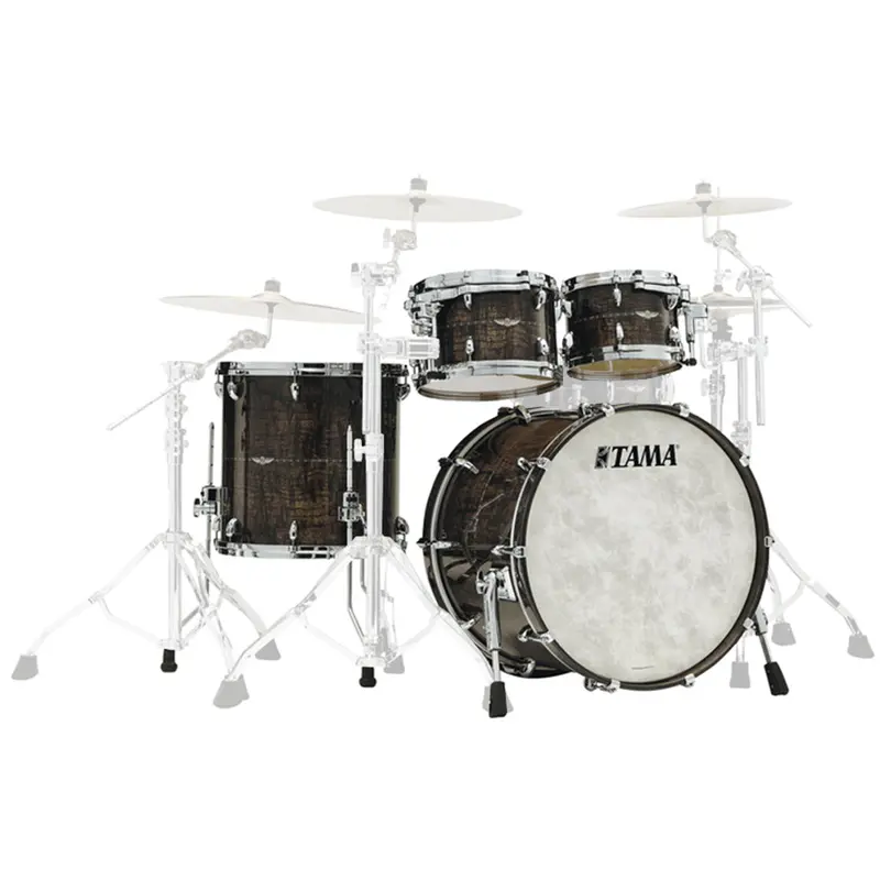 Tama Star Maple 4-Piece Shell Pack With 22" Bass Drum – Charcoal Brown Paraiso 1