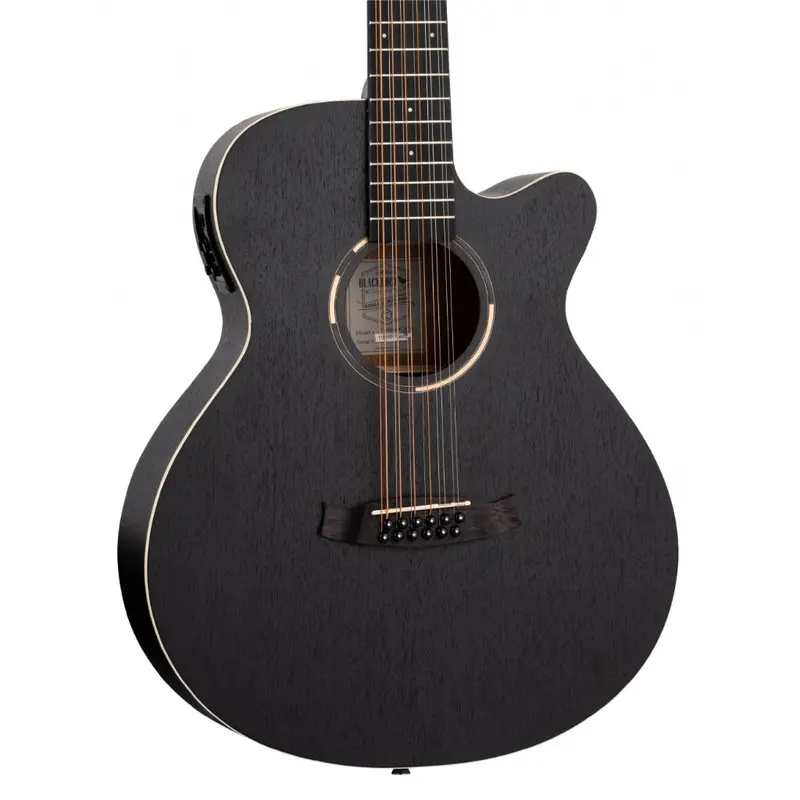 Tanglewood Twbbsfce12 Blackbird Superfolk 12-String Acoustic-Electric Guitar – Smokestack Satin 1