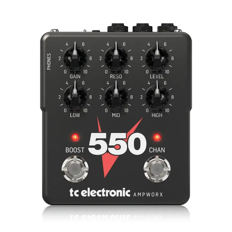 Tc Electronic V550 Dual-Channel Valve-Style Guitar Preamp Pedal 1
