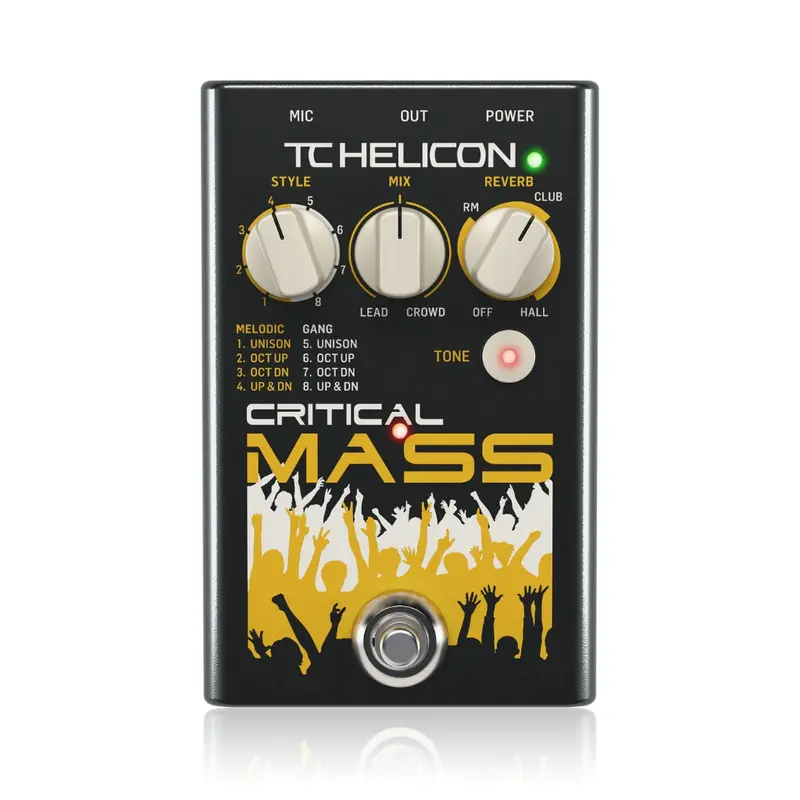 Tc Helicon Critical Mass Vocal Harmony & Effects Processor Pedal 1