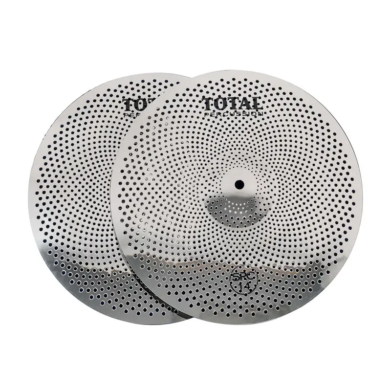 Total Percussion Sound Reduction Hi-Hats – 14-Inch Low-Volume Practice Cymbals 1