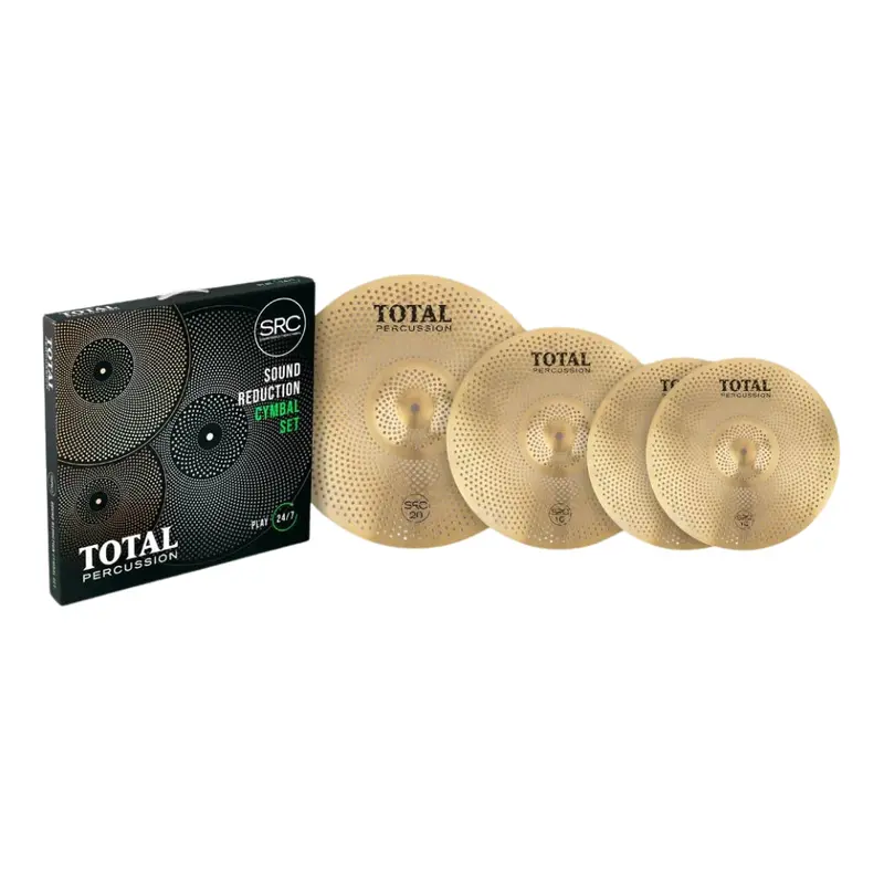 Total Percussion Src Cymbal Pack – 14"/16"/20" Set In Matte Gold 1