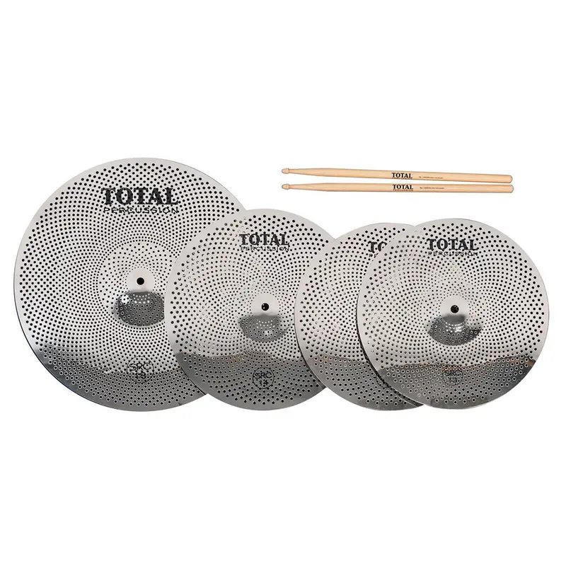 Total Percussion Src45 Sound-Reducing Cymbal Set (13"/14"/18") 1