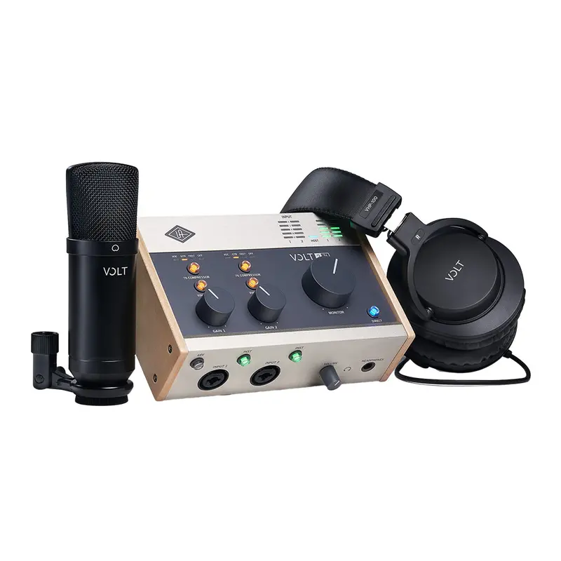 Universal Audio Volt 276 Studio Bundle – Interface, Condenser Mic, Headphones & Accessories 1