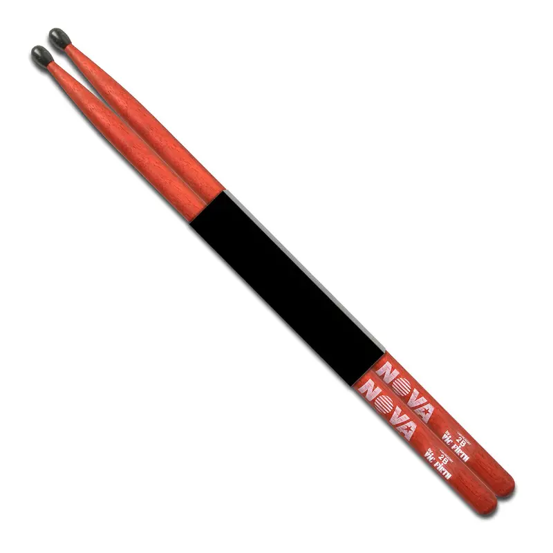 Vic Firth Nova 2Bn Drumsticks – Red Finish 1