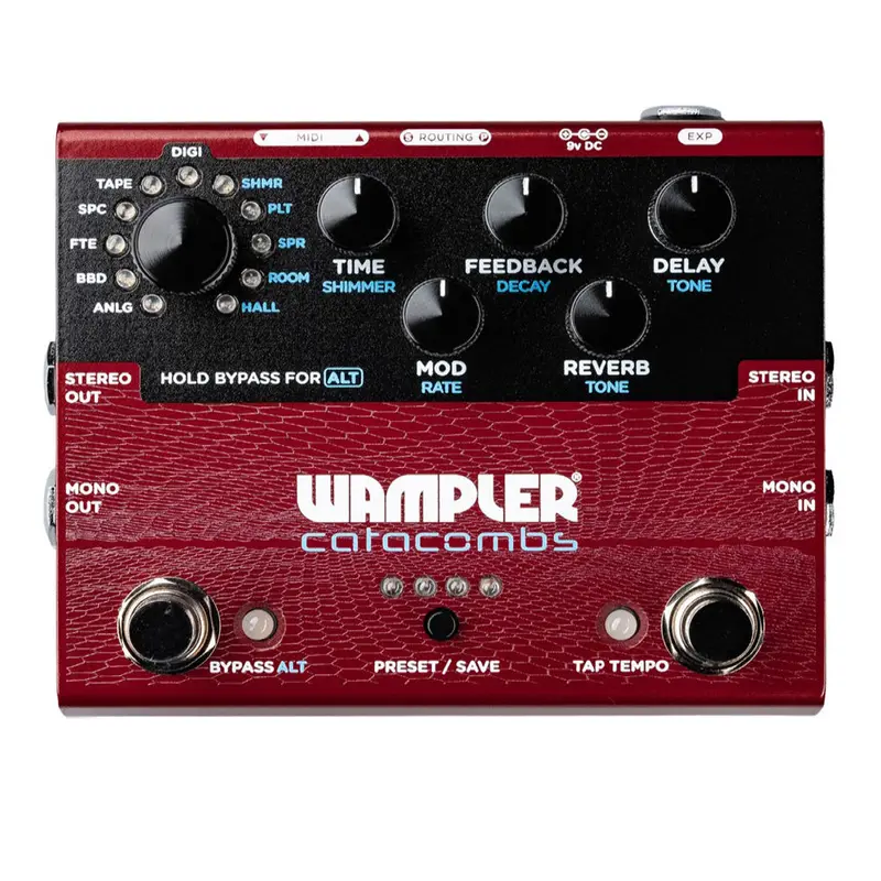 Wampler Catacombs Multi-Engine Reverb & Delay Pedal 1