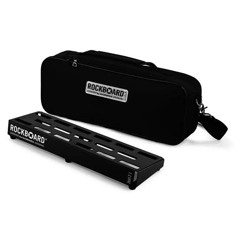 Warwick Rockboard Duo 2.1 Pedalboard With Protective Gig Bag 1