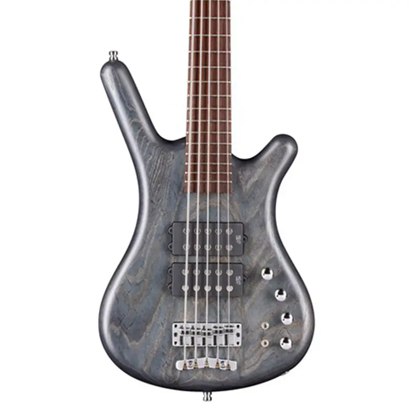 Warwick Teambuilt Pro Corvette $$ 5-String Bass In Nirvana Black Satin 1